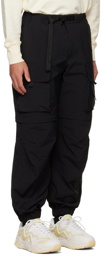 MSGM Black Belted Cargo Pants