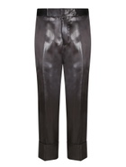 Sapio Black Fluid Twill Trousers