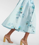Zimmermann Lightburst floral cotton midi skirt
