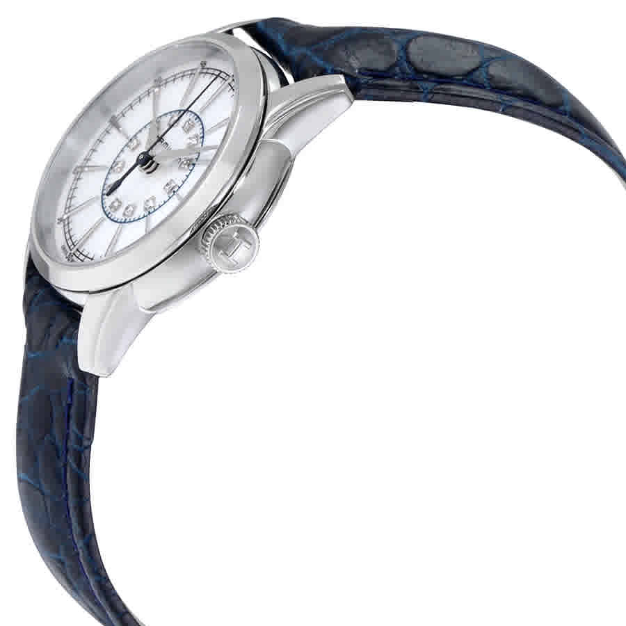 Hamilton White Mother of Pearl Dial Blue Leather Ladies Watch H40311691