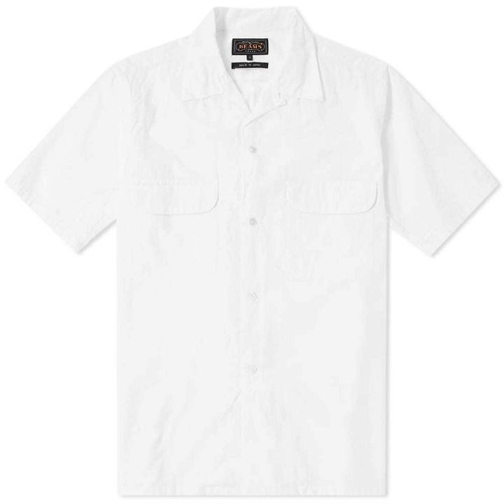Photo: Beams Plus Short Sleeve Open Collar Shirt White