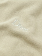 DIME - Logo-Embroidered Cotton-Jersey Sweatshirt - Neutrals