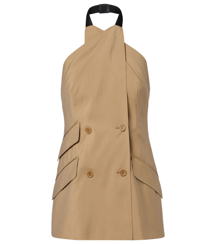 Photo: Max Mara Nuraghe halterneck wool and silk vest