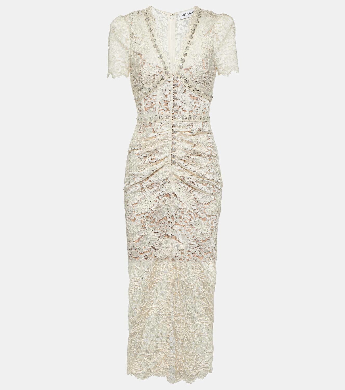 Self-Portrait Lace midi dress