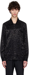 TOM FORD Black Leopard Shirt