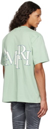 AMIRI Green Staggered T-Shirt