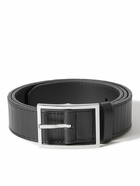 Paul Smith - Shadow Striped Leather Belt - Black