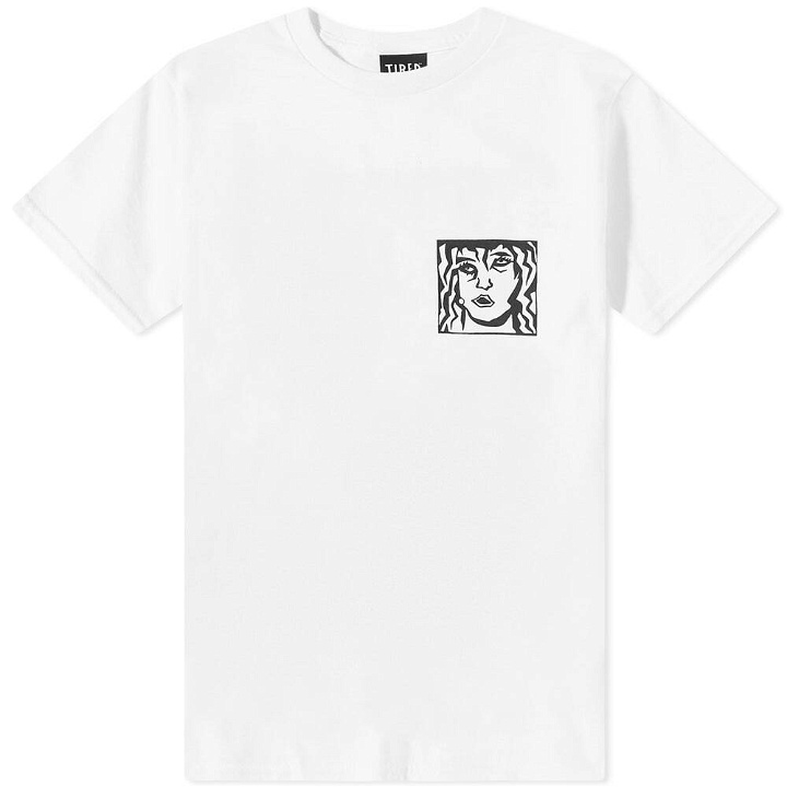 Photo: Tired Skateboards Men's Double Vision T-Shirt in White