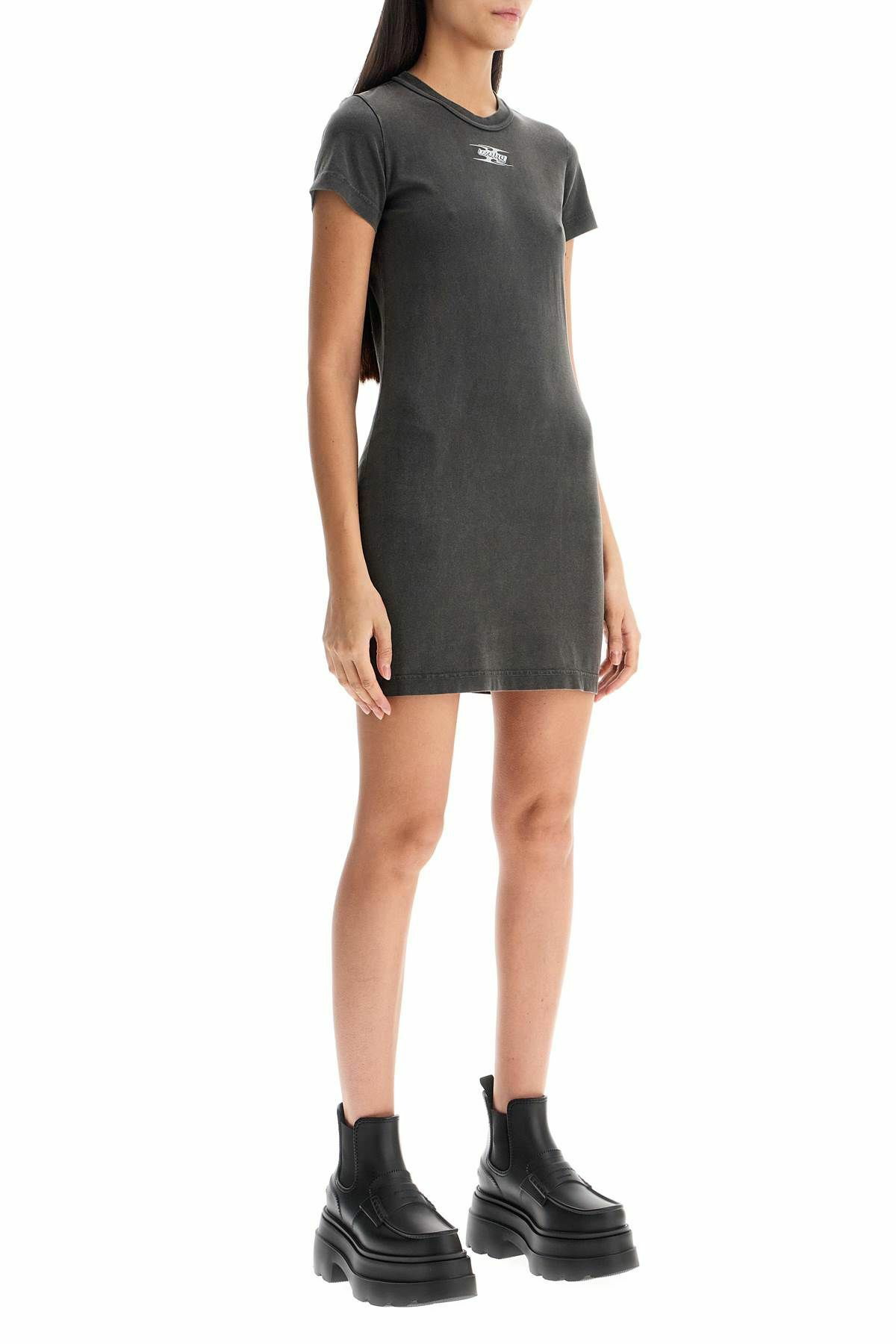 ALEXANDER WANG 'mini dress with embossed logo Grey Alexander