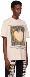 Online Ceramics Beige Tree Heart T-Shirt