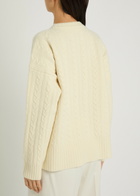 Rohe Cable-knit Wool Jumper Off White