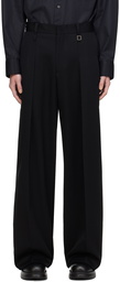 Wooyoungmi Black Wide Trousers