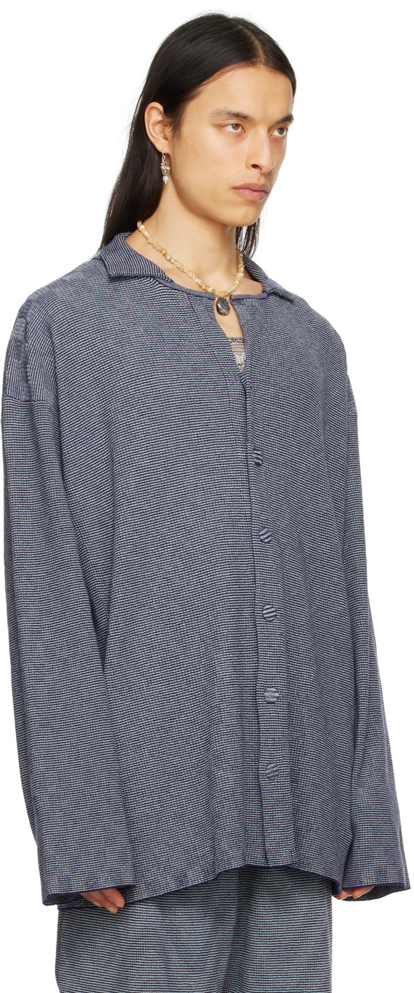 Isa Boulder SSENSE Exclusive Blue Shirt