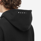 Marni Men's Polka Dot Hoodie in Nero