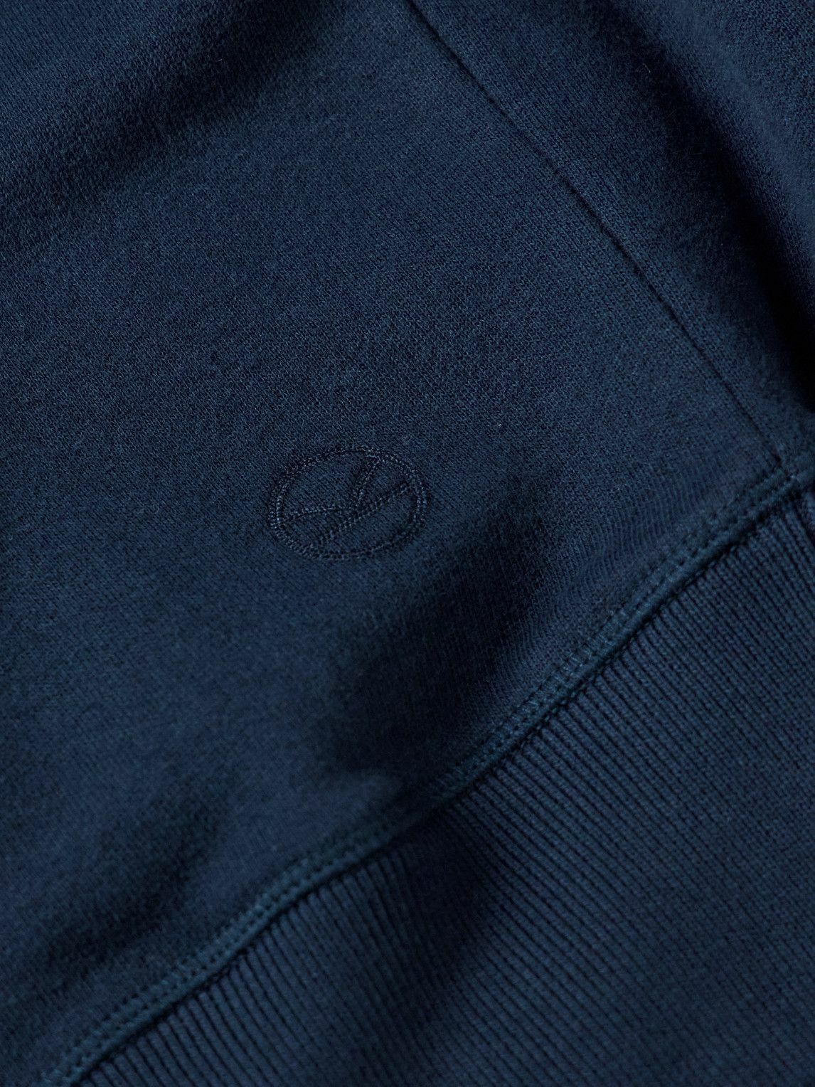 Kingsman - Logo-Embroidered Cotton and Cashmere-Blend Jersey Sweatshirt - Blue