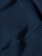Kingsman - Logo-Embroidered Cotton and Cashmere-Blend Jersey Sweatshirt - Blue