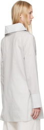 Ruohan Gray Water Color Tinos Long Sleeve Shirt