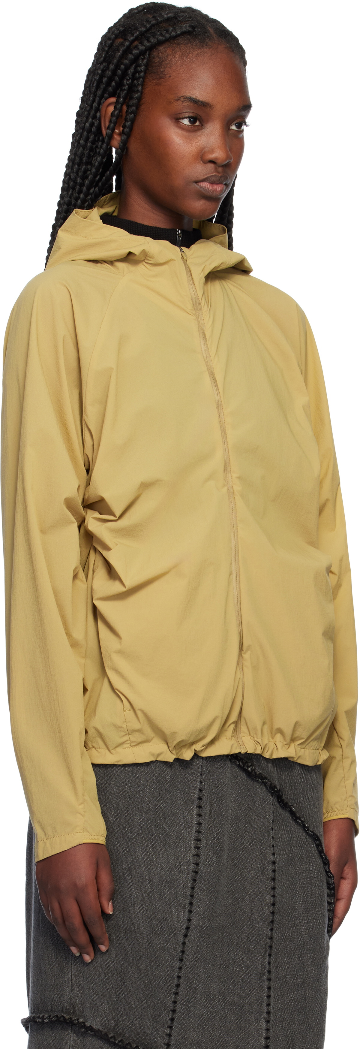 【Archive】in the attic khaki coat Women's Khaki Raincoat with Convertible Hood – The Checkroom