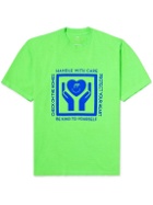 Sorry In Advance - Printed Cotton-Jersey T-Shirt - Green