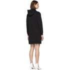 McQ Alexander McQueen Black Logo Oversized Hoodie Dress