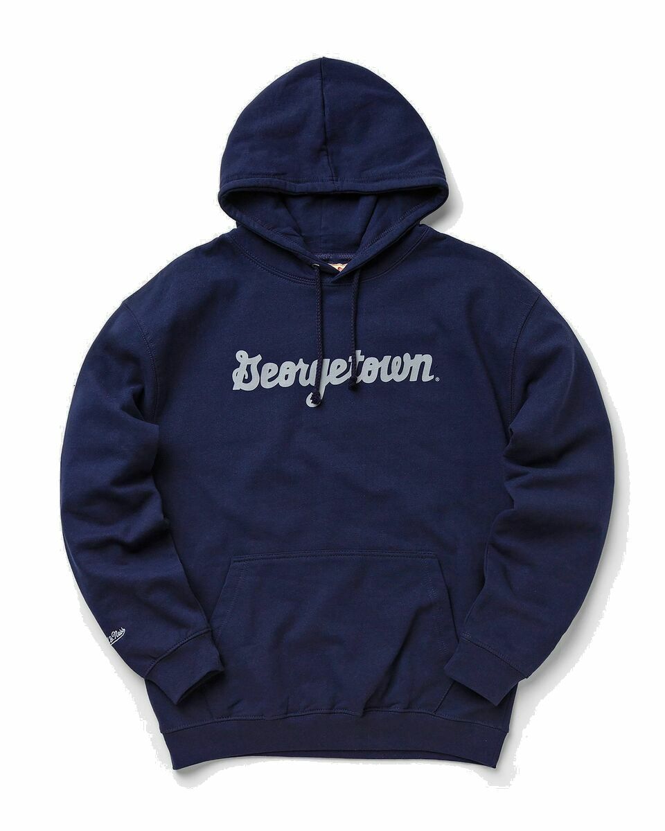 Photo: Mitchell & Ness Og Hoody Georgetown University Blue - Mens - Hoodies/Team Sweats