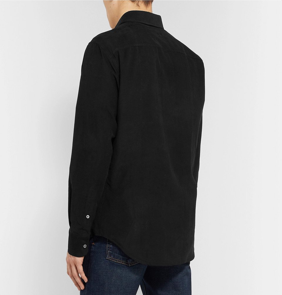 Brioni - Cotton-Corduroy Shirt - Black
