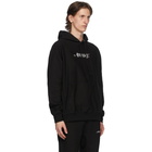 Awake NY Black Embroidered Logo Hoodie