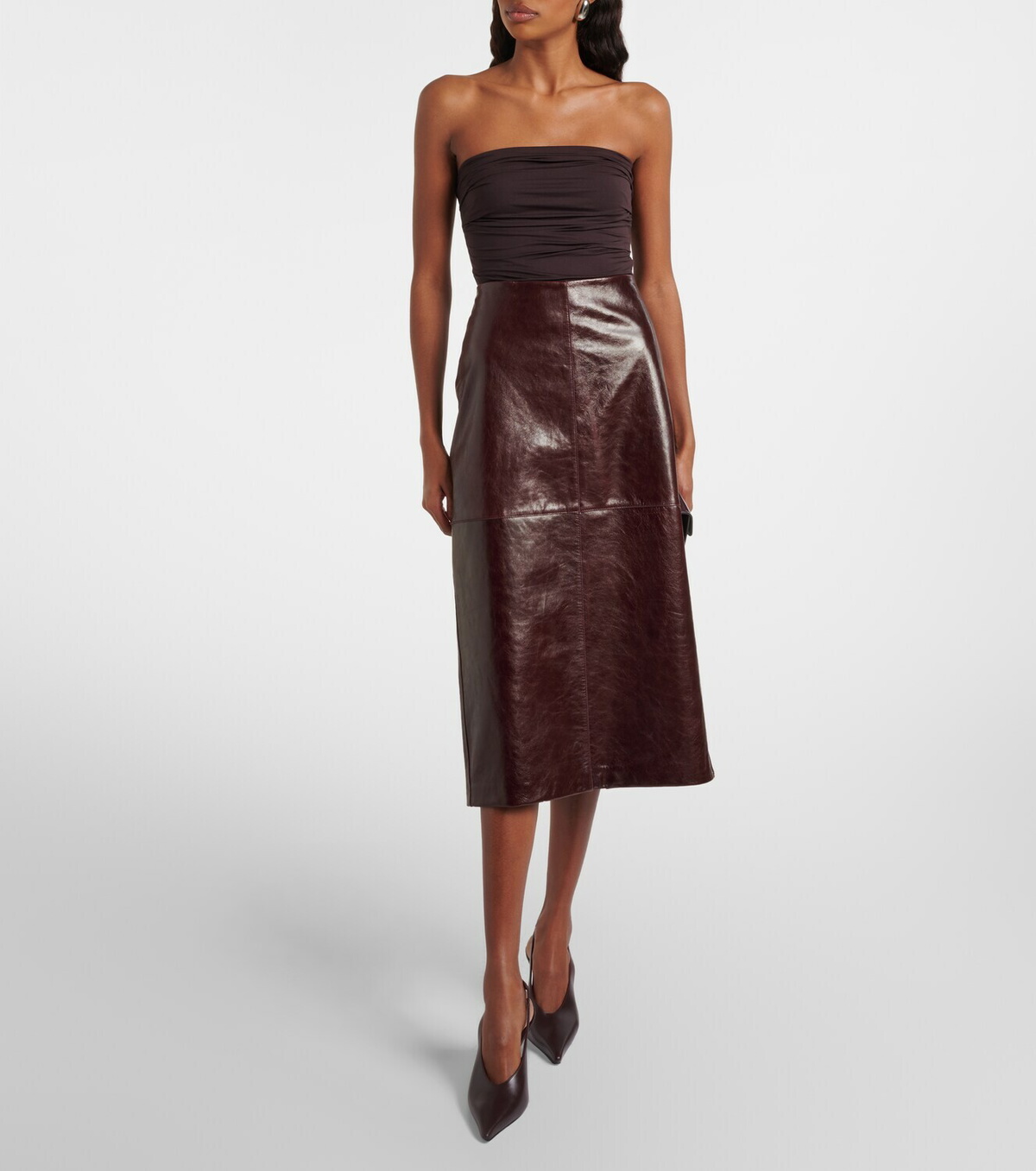 Agolde Gwyneth ruched bodysuit