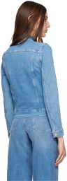 FRAME Blue 'Le Vintage' Denim Jacket