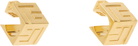 BALMAIN 3D PB Hoop Earrings