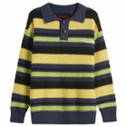 Pleasures Men's Cooper Polo Sweater in Yellow