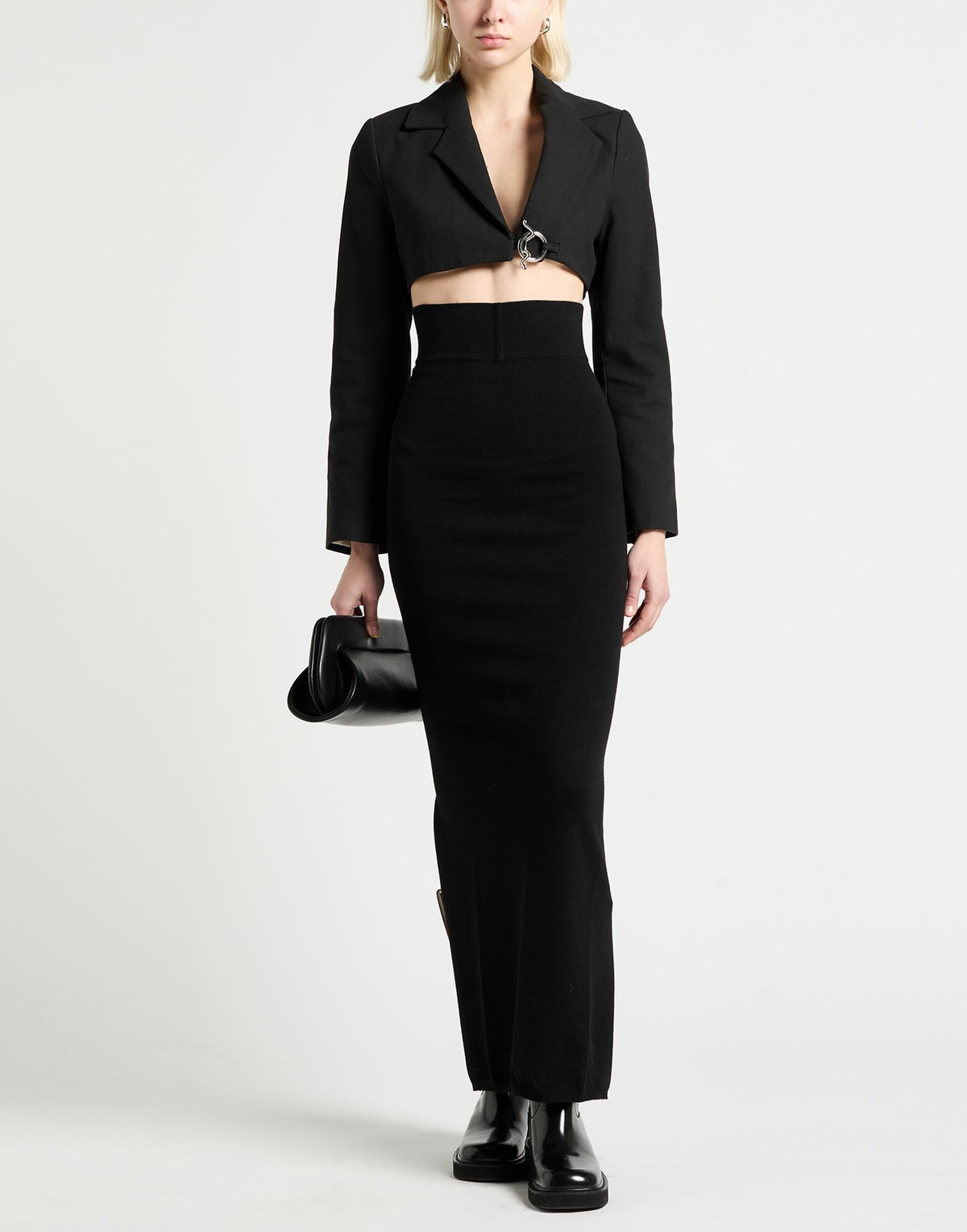 Rick Owens Womens Maxi skirt in Black