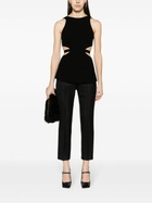 RACIL Black Mick Wool Cropped Trousers
