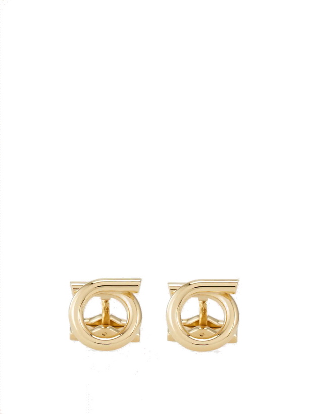 Photo: Ferragamo Mens Gancini cufflinks in Gold