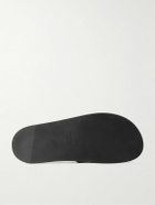 SAINT LAURENT - Nichols Leather Slides - Black