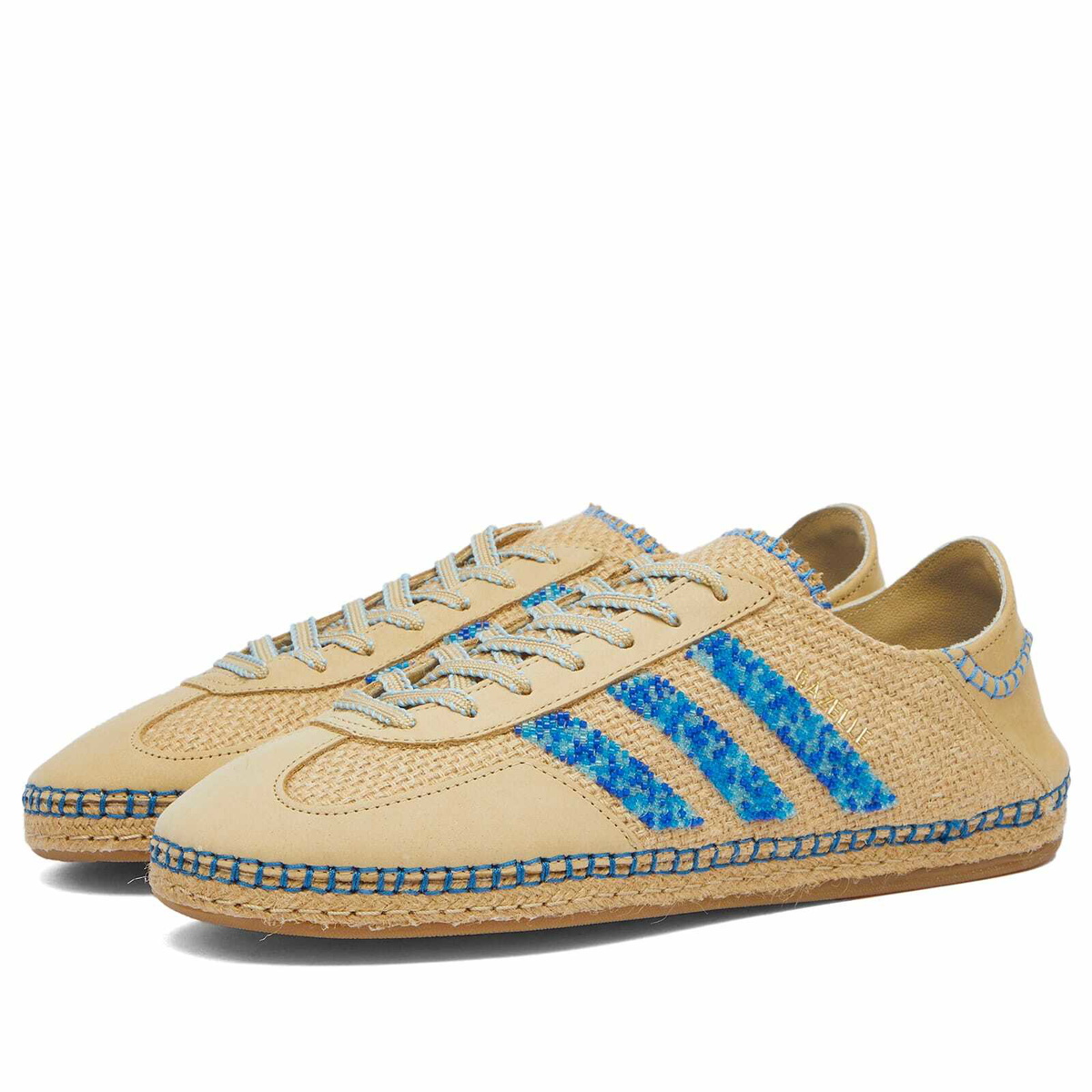 Adidas Men's x CLOT Gazelle By EC Sneaker in Linen Khaki