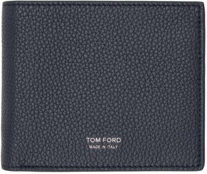 Photo: TOM FORD Navy Bifold Wallet