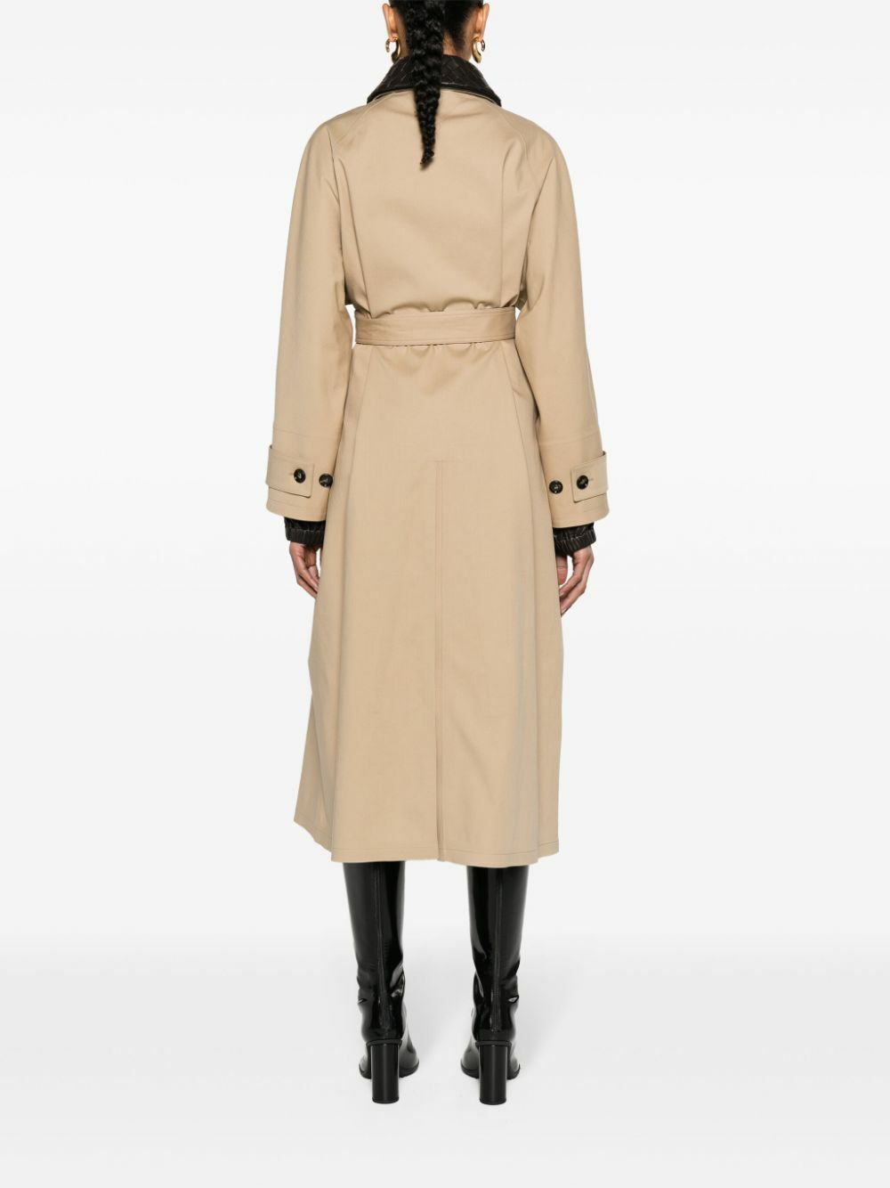 アウターその他 BOTTEGA VENETA Belted trench coat beige Bottega Veneta Waterproof Cotton Belted Trench Coat With