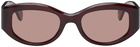 Garrett Leight Red Biggie Sunglasses