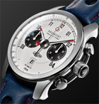 Bremont - MKII Jaguar 43mm Stainless Steel and Leather Watch, Ref. No. MK11/WH - White