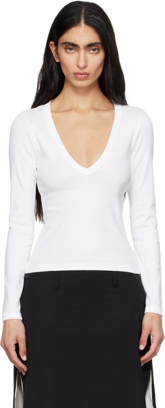 Photo: FLORE FLORE White Dewi Longsleeve T-shirt
