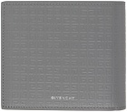 Givenchy Gray 4G Micro Leather Wallet