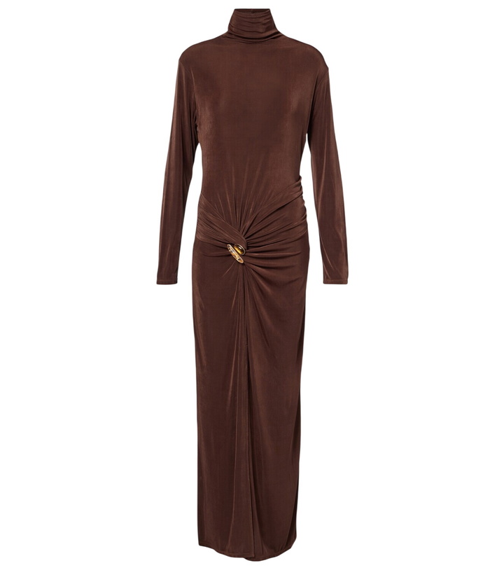 Photo: Xu Zhi Gathered turtleneck maxi dress