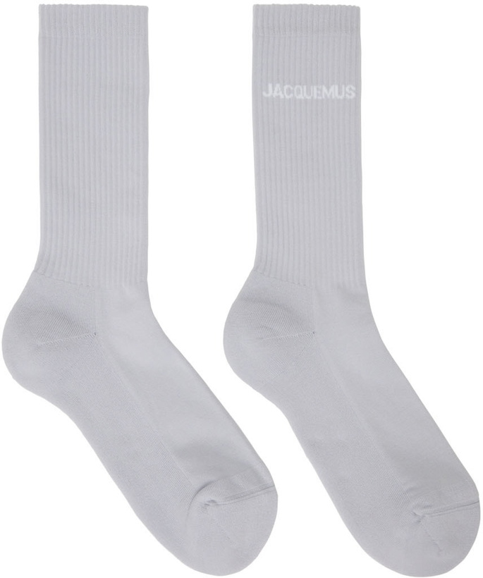 Photo: JACQUEMUS Grey 'Les Chaussettes Jacquemus' Socks
