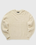 Reternity Essential Furry Knit Sweater Beige Pullovers