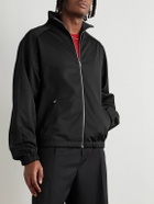 Jil Sander - Cotton-Blend Jersey Zip-Up Sweatshirt - Black