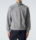 Jil Sander Cotton terry half-zip sweatshirt
