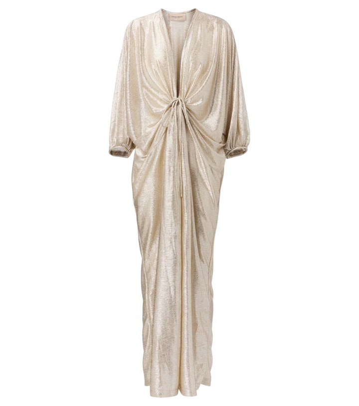 Photo: Adriana Degreas Gathered lamé kaftan