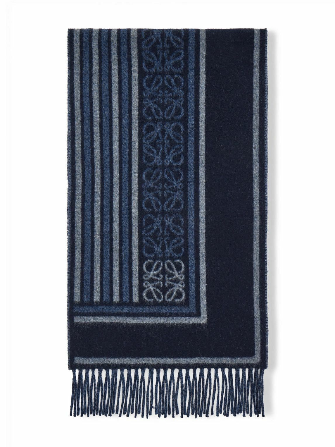 LOEWE - Fringed Wool and Cashmere-Blend Scarf