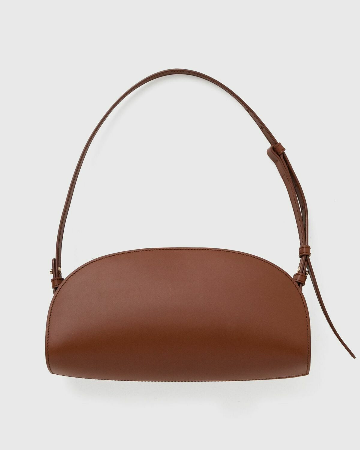 A.P.C. DEMI-LUNE SHOULDER HANDBAG Brown Women